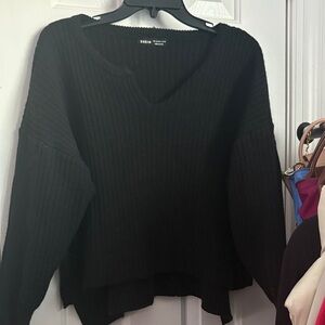 SHEIN Classic Black V-Neck Sweater
